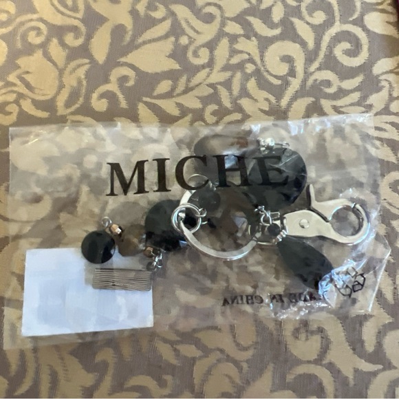 Miche Purse Charm Raven Brown Silver NIP Key Chain Charmer - Picture 12 of 13